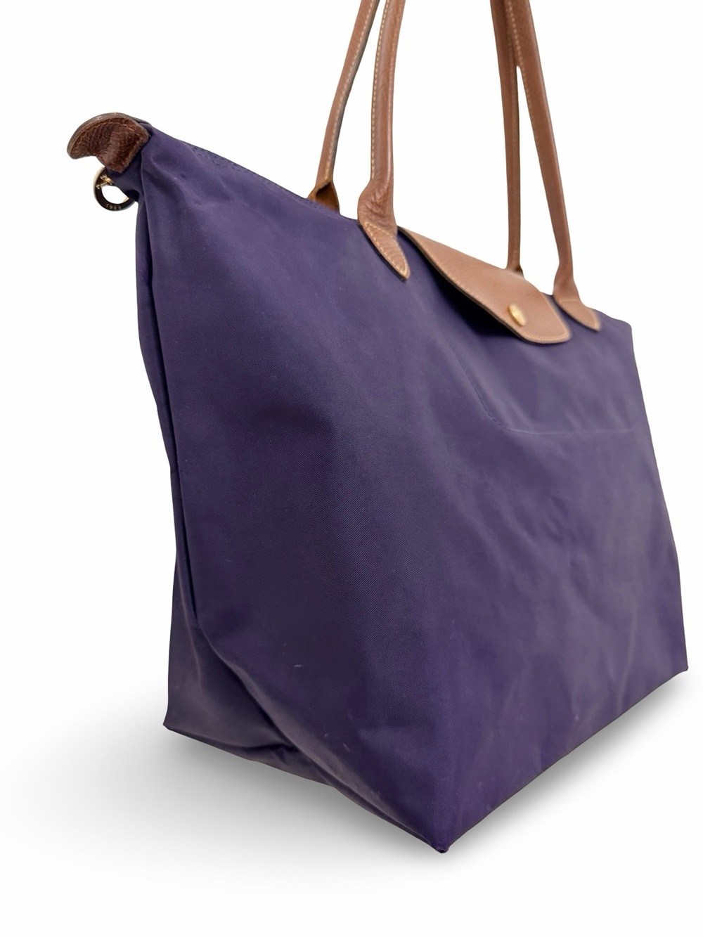 Authentic Longchamp Le Pliage Large Nylon Shoulder Tote Bag – Navy Blue - Picture 3 of 13